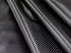 Piele artificială neagră embosată tip carbon 3D pe suport textil din microfibră, autoadezivă, 138 cm lațime