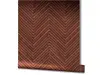 Tapet chevron textură lemn maro roşcat, Marburg Travertino 33379, vlies extralavabil