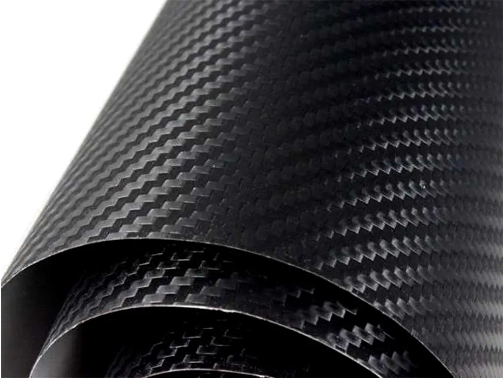 Folie colantare auto carbon 3D negru mat, material bubblefree
