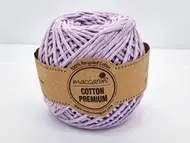 Sfoară bumbac lila, Maccaroni Cotton Premium, fir de 2mm grosime, 100gr