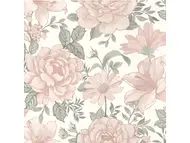 Tapet floral roz pastel, Rasch 252439