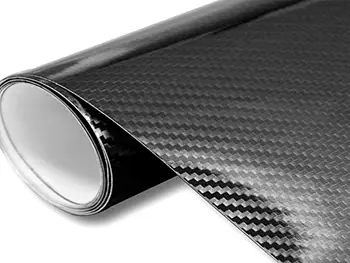 Folie colantare auto carbon 3D negru mat, material bubblefree